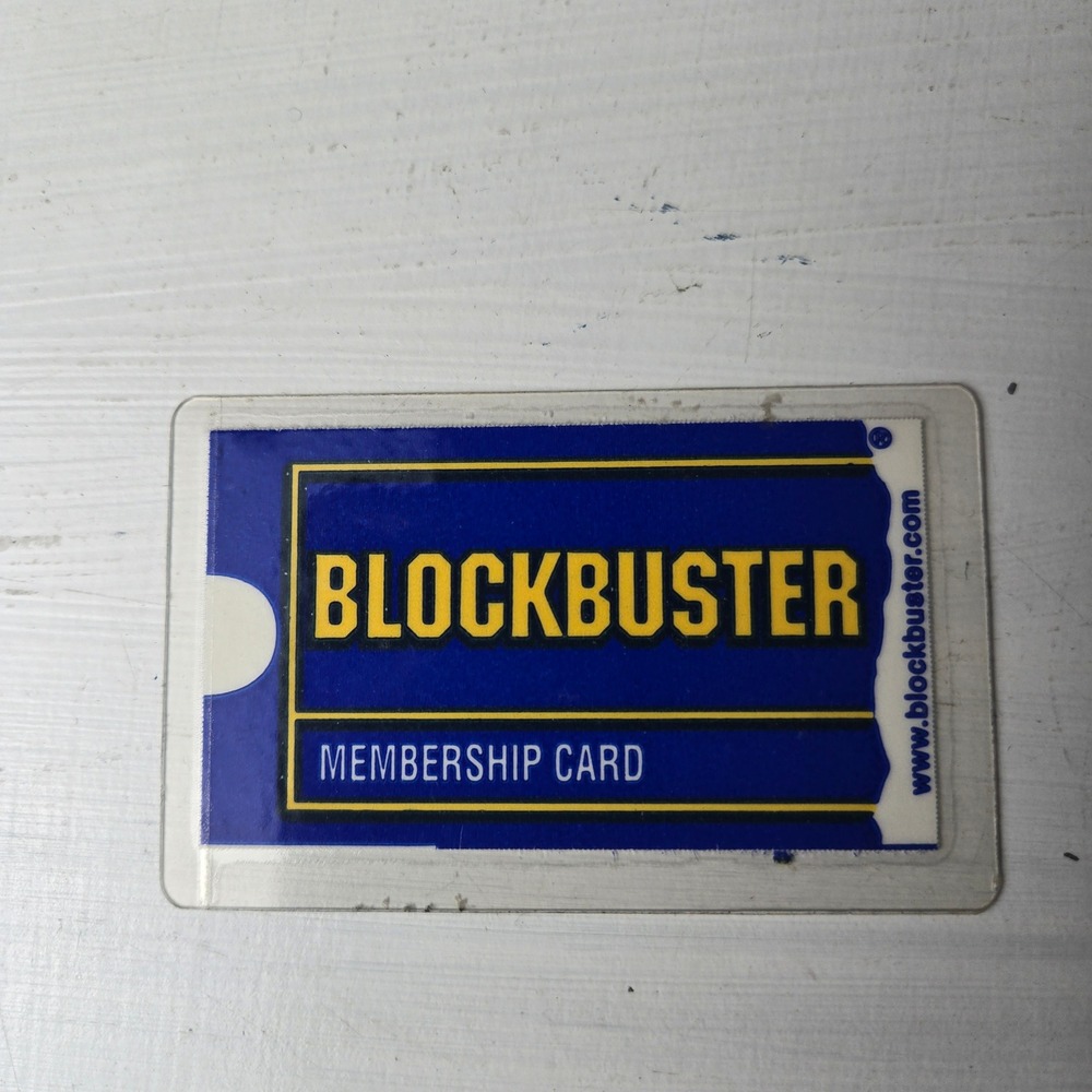 Vintage Blockbuster Video Membership Card Laminated 1998 Rare Retro Collectible